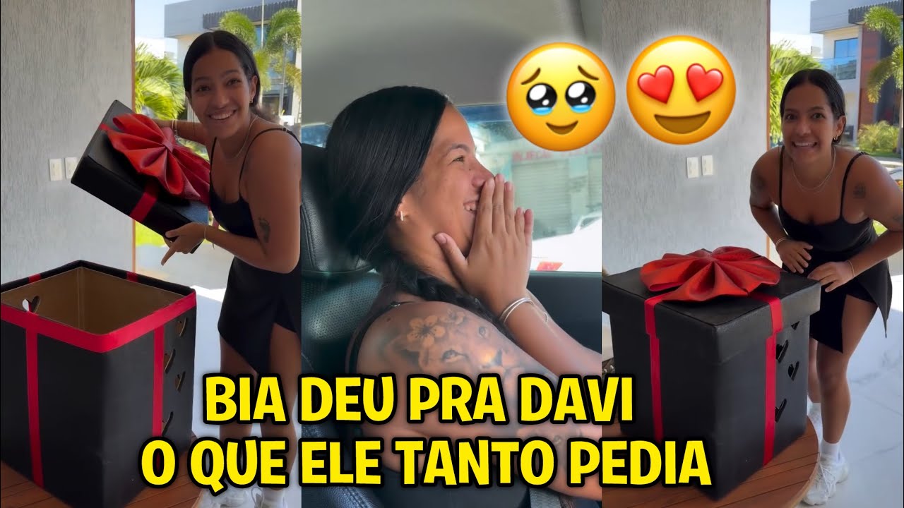 BIA CHAGAS REALIZOU O SONHO DE DAVI 🥹🎁