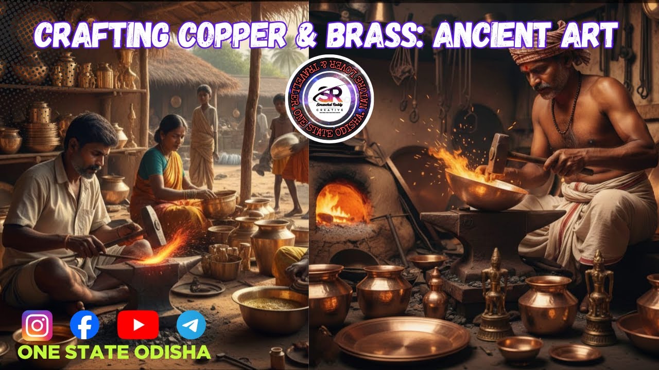 Crafting Copper & Brass  Ancient Art   Jagamohana Village
