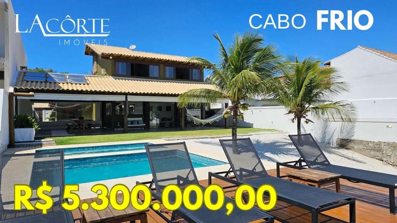 MANSÃO BEIRA CANAL, CABO FRIO (Rio de Janeiro), PORTEIRA FECHADA! Decoração impecável, APAIXONANTE!