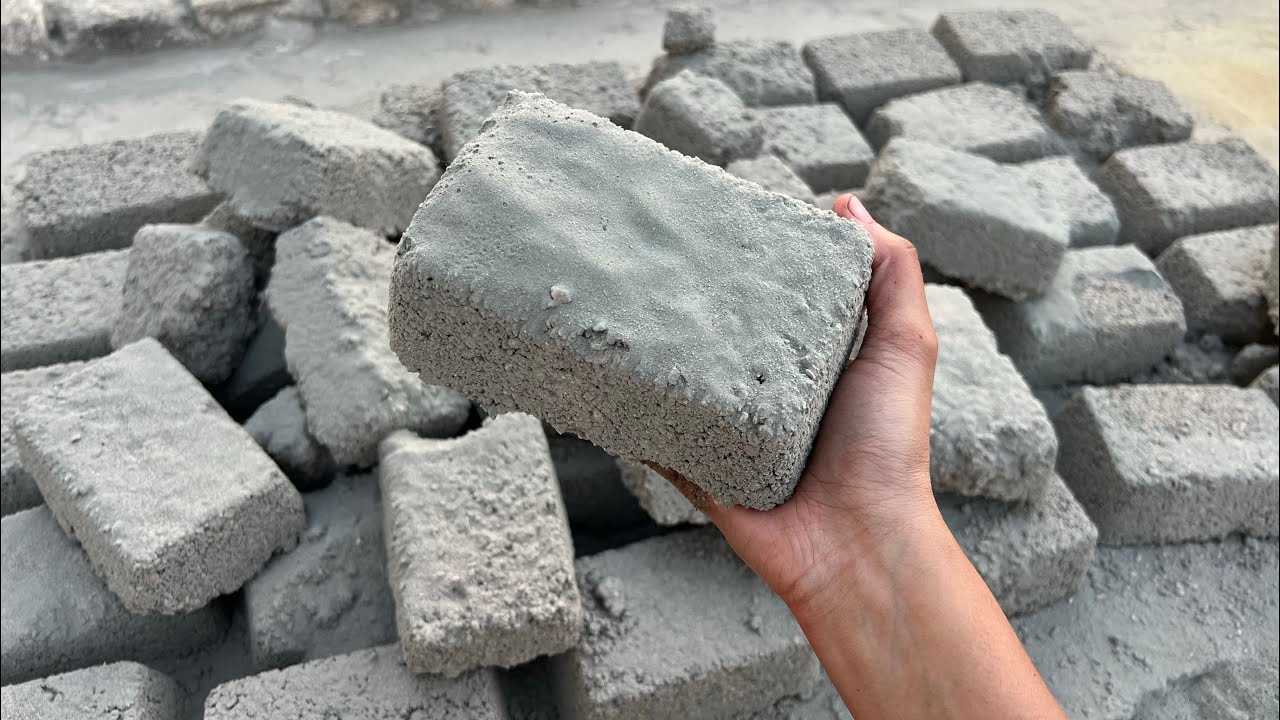 New Dusty crispy Shapes Of Sand Cement stonecrush Dry Floor crumbling ASMR 