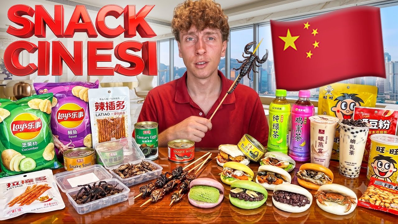 Trying BANNED Chinese SNACKS in Italy