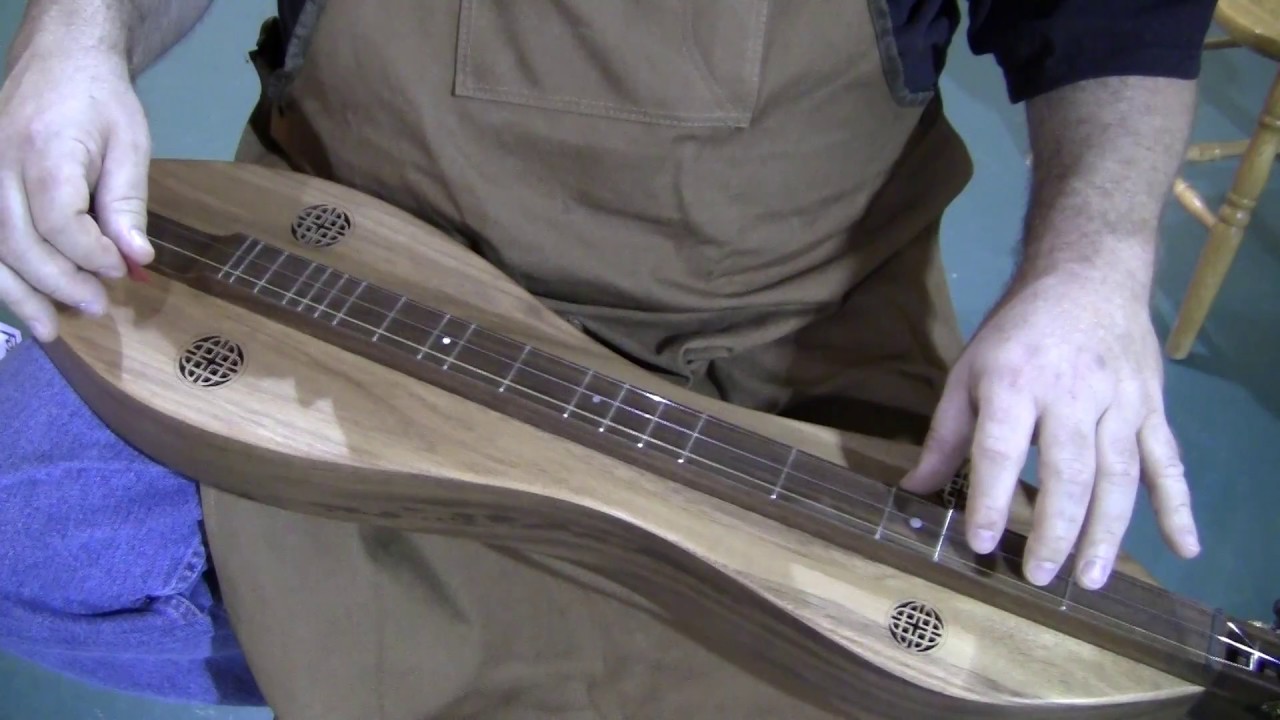 Handmade Folkcraft® Instruments Mountain Dulcimer, Black Walnut Body, Sitka Spruce Top