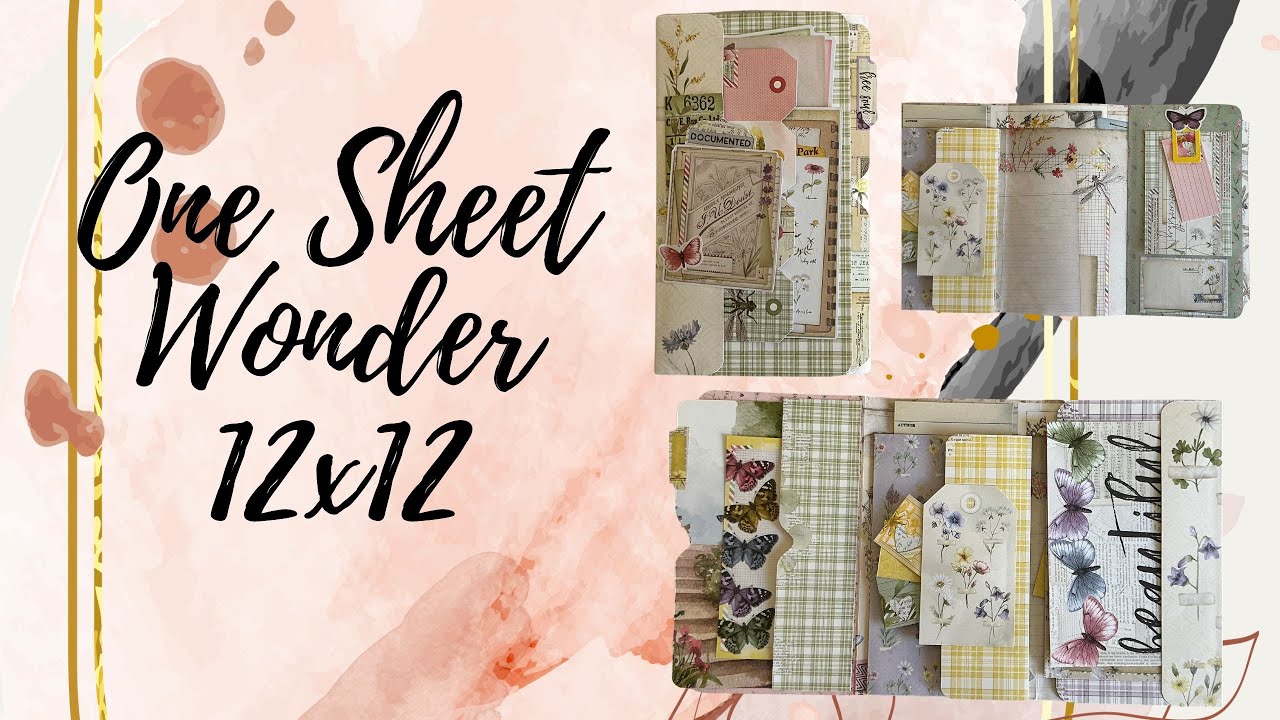 One Sheet Wonder 12 x 12 Folio Tutorial included