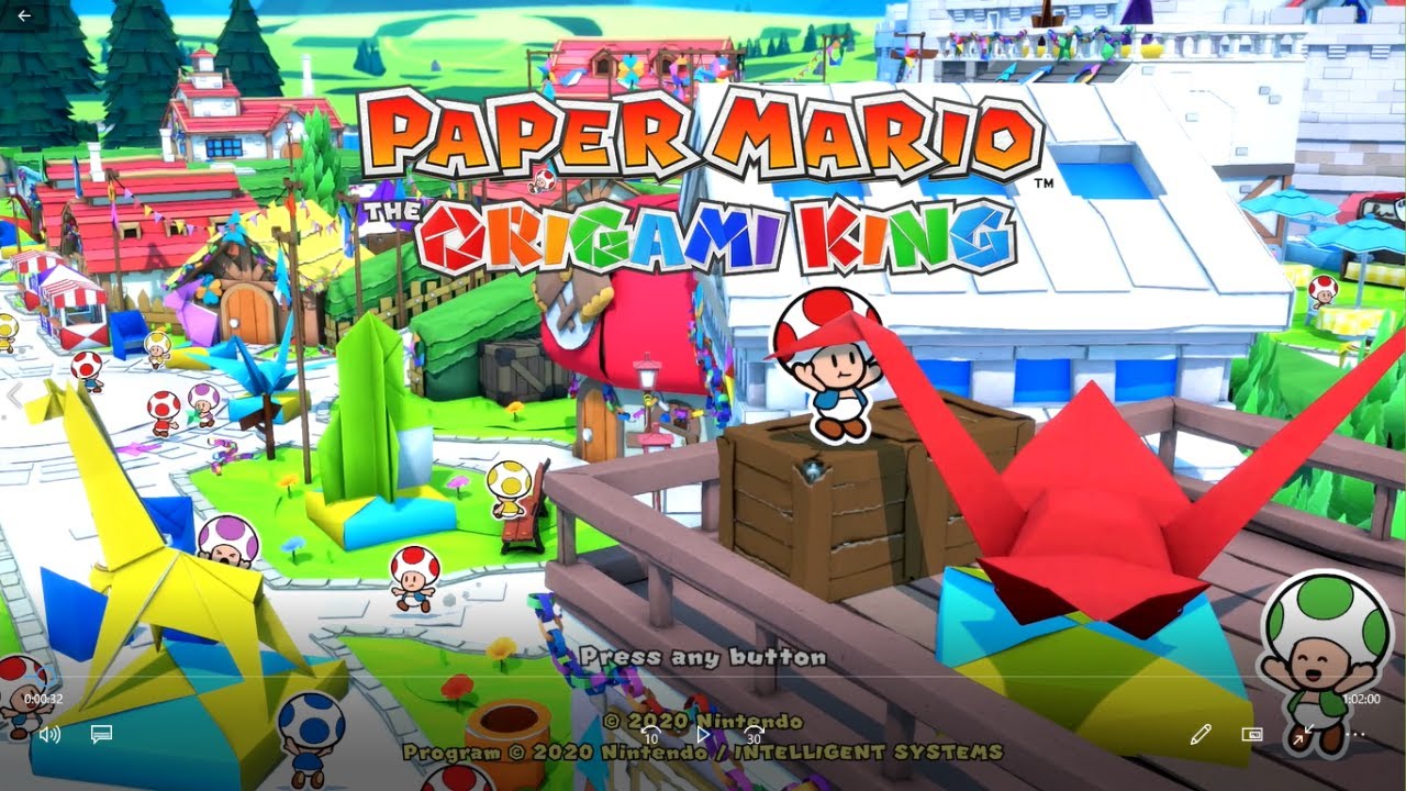Paper Mario: The Origami King - Scorching Sandpaper Desert - ShroomTown - Switch