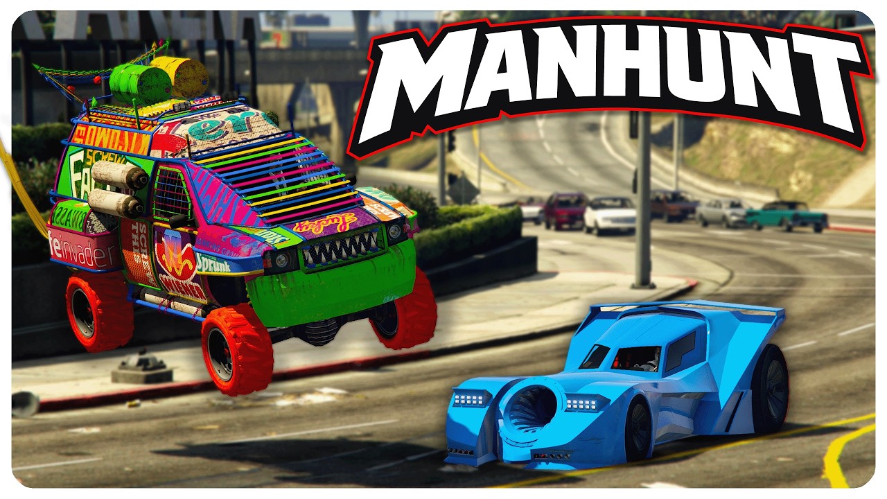8 VS 1 GTA V MANHUNT