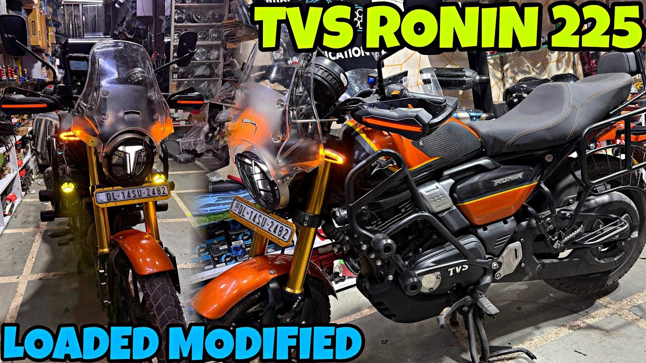 TVS RONIN 225 ki Firse Fully Loaded Modification kardi | Tagdi Modified | New Proper Backrest |