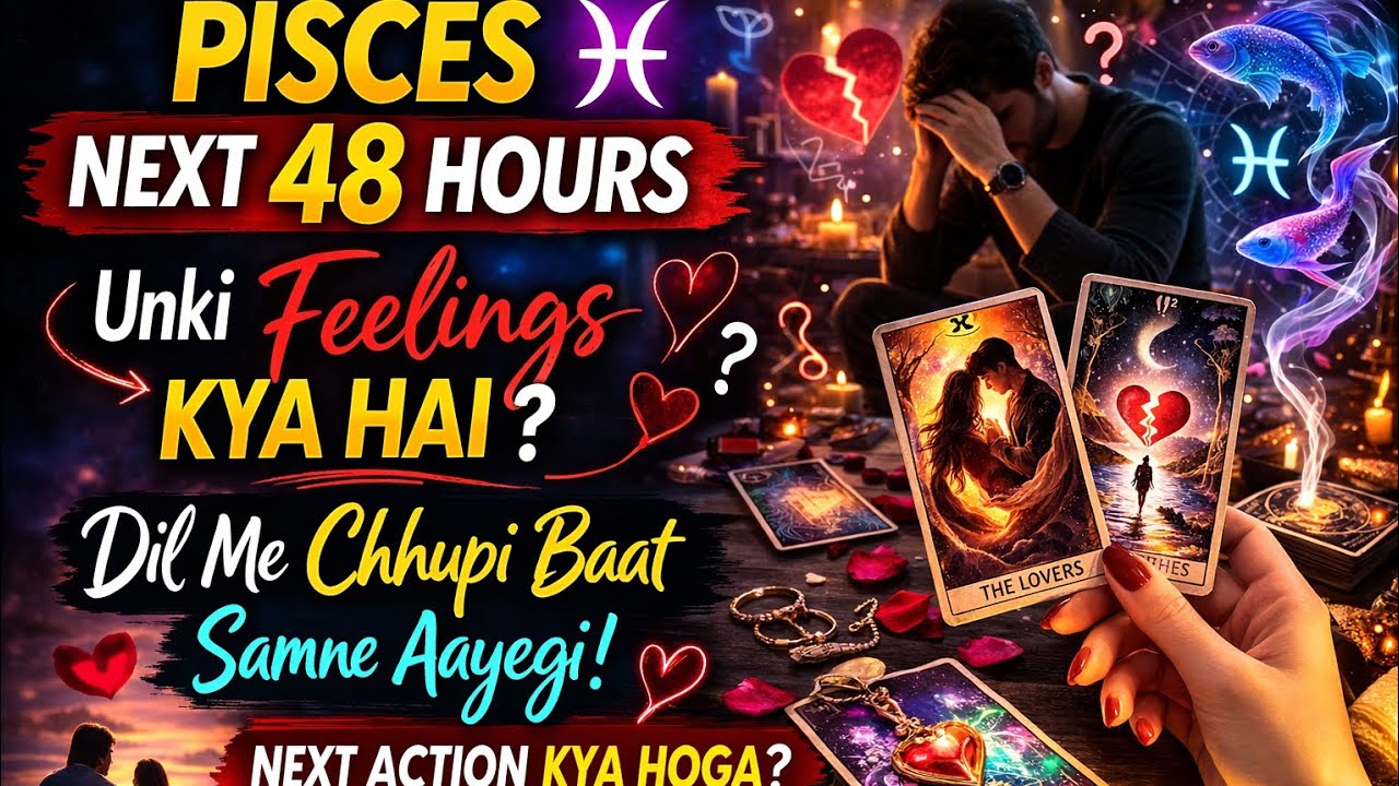 Pisces ♓ Next 48 Hours 🔮 Dil Me Chhupi Baat Samne Aayegi! Unki Feelings Aur Next Step Kya Hoga?