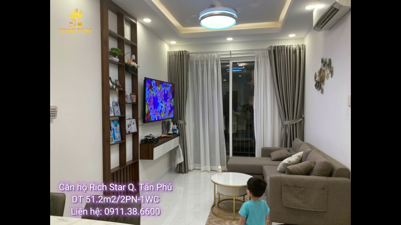 Video căn hộ Rich Star quận T&acirc;n Ph&uacute;, DT 51m2/ 2PN - 0911386600