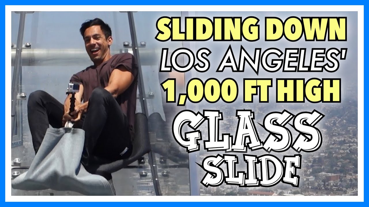 LOS ANGELES' GLASS SKYSLIDE UP IN THE AIR AT SKYSPACE
