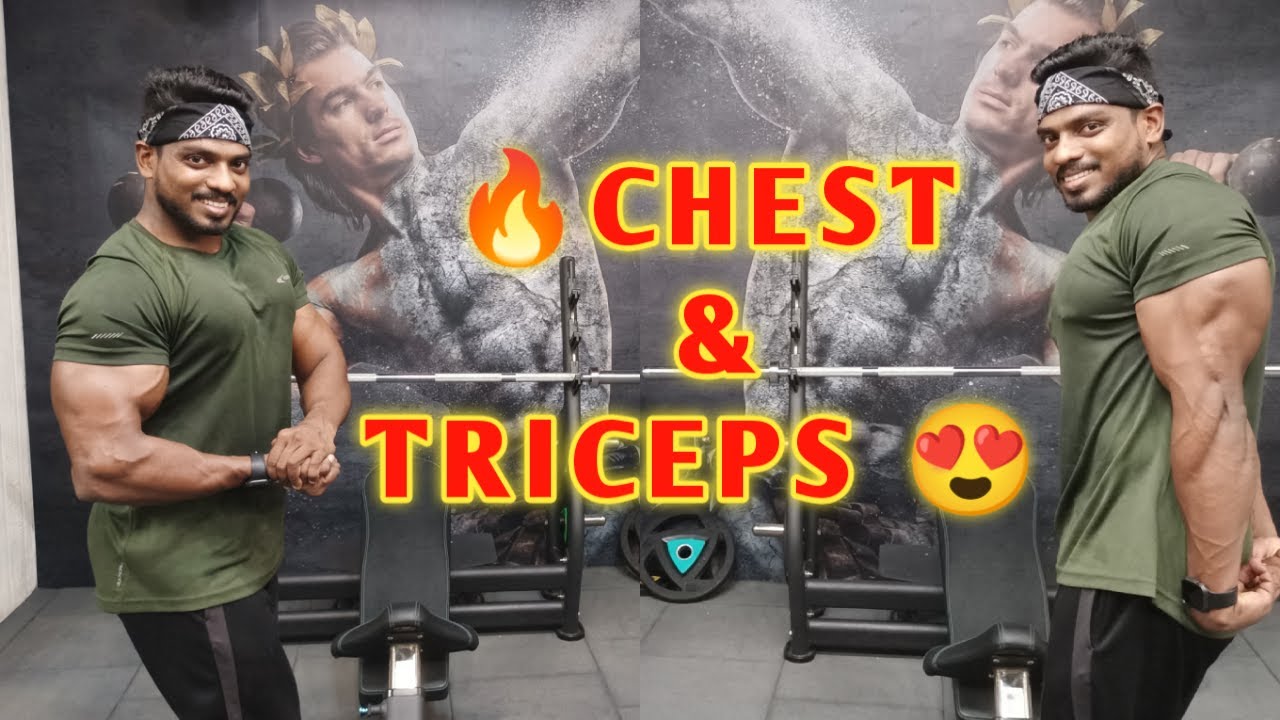 My Offseason 😍CHEST and TRICEPS 🔥workout|offseason workout For muscle mass| ajithkumar
