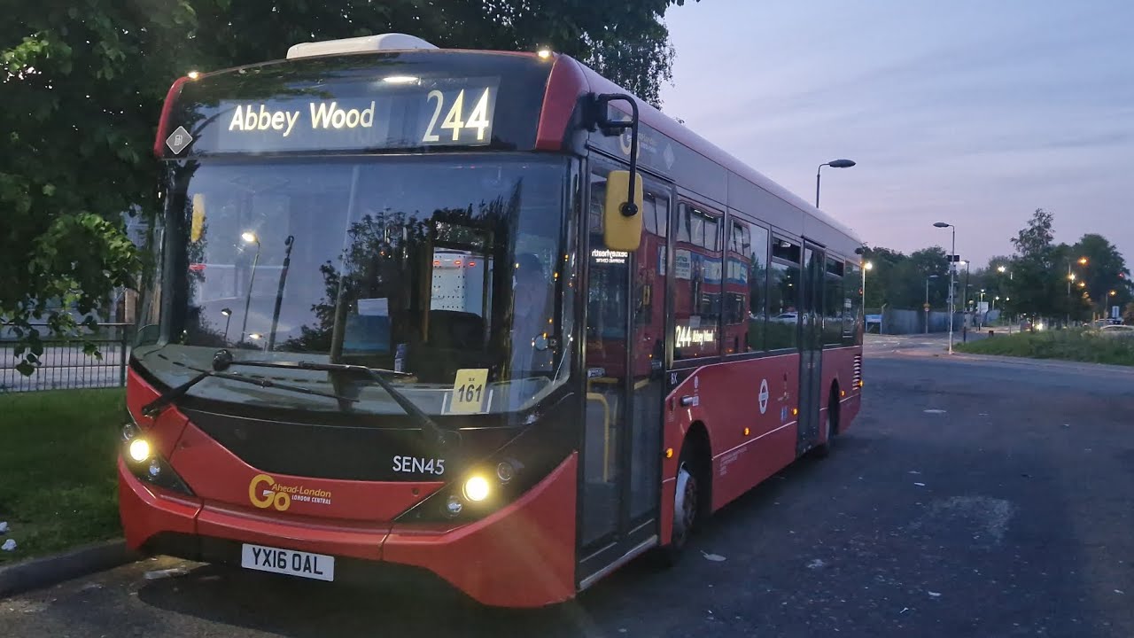 *RARE + THRASH* | Go-Ahead London SEN45 YX16OAL Bus Route 244 | ADL Enviro 200MMC Allison Euro 6