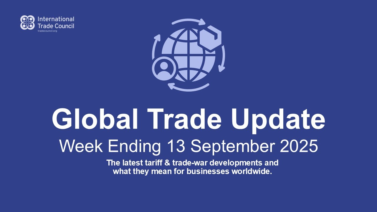 Global Trade Update &ndash; September 13, 2025 | Tariffs, WTO Outlook, U.S.&ndash;Japan & EU Frameworks