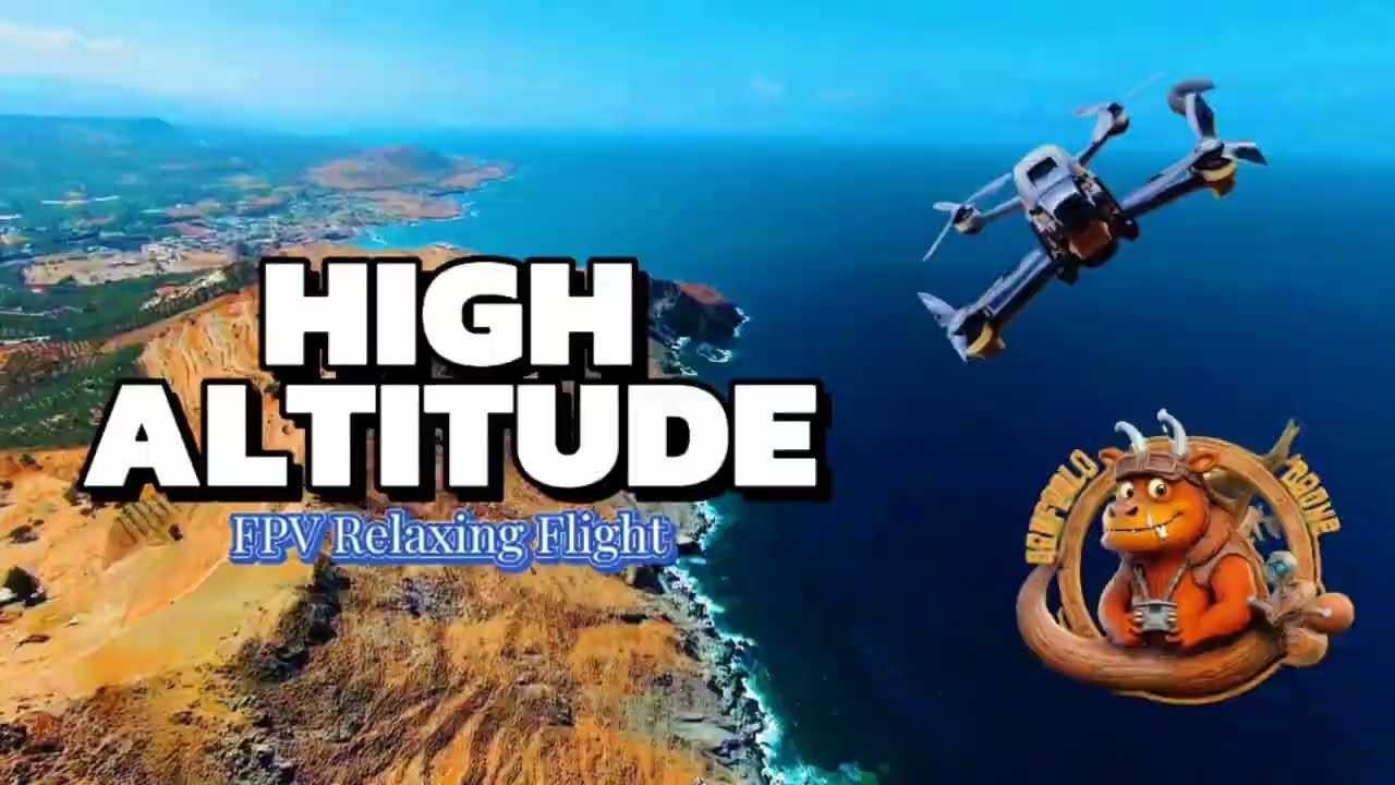 DJI FPV Cinematic High-Altitude Flight Over Breathtaking Sea Cliffs - UHD Relaxing Drone Footage