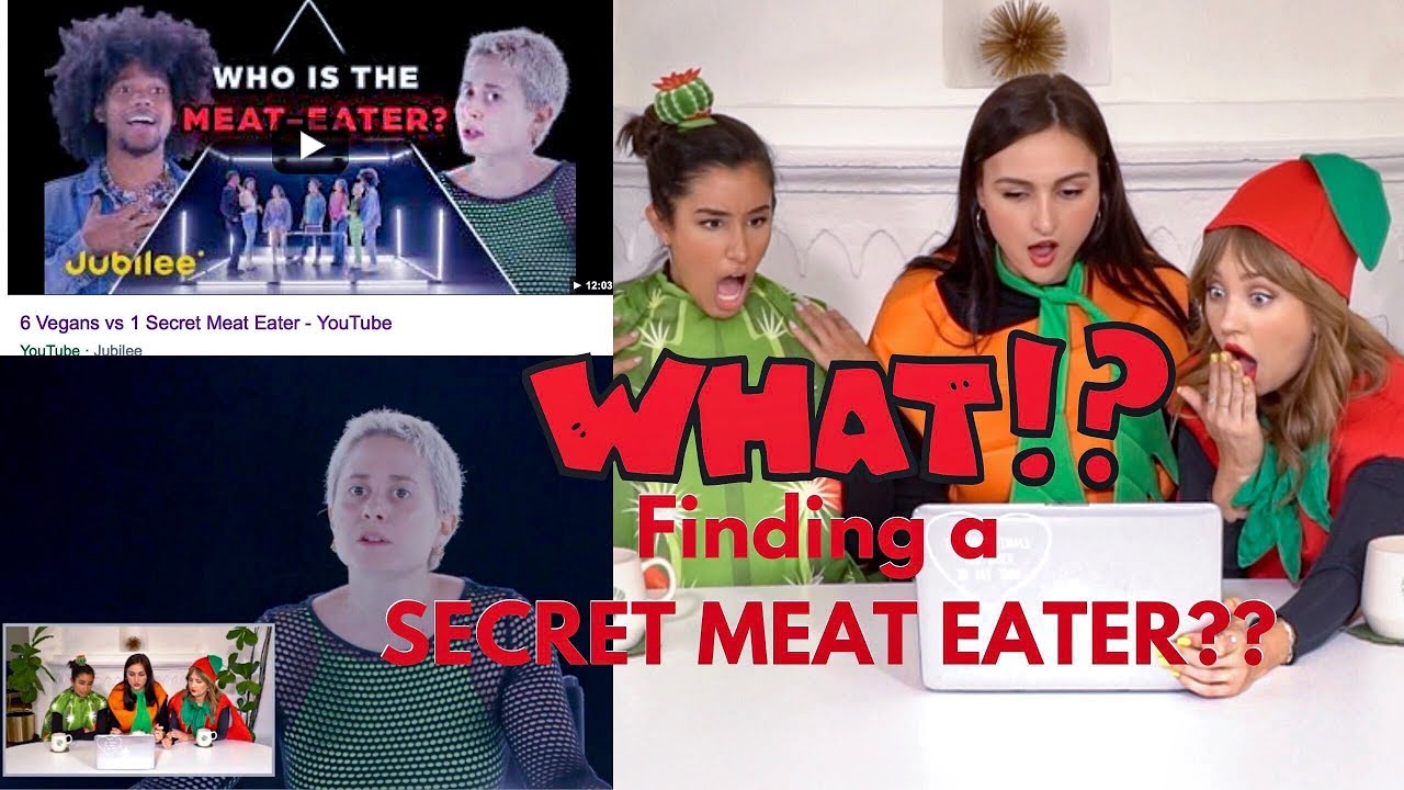 REACTION: 6 VEGANS vs 1 Secret MEAT EATER 🙀