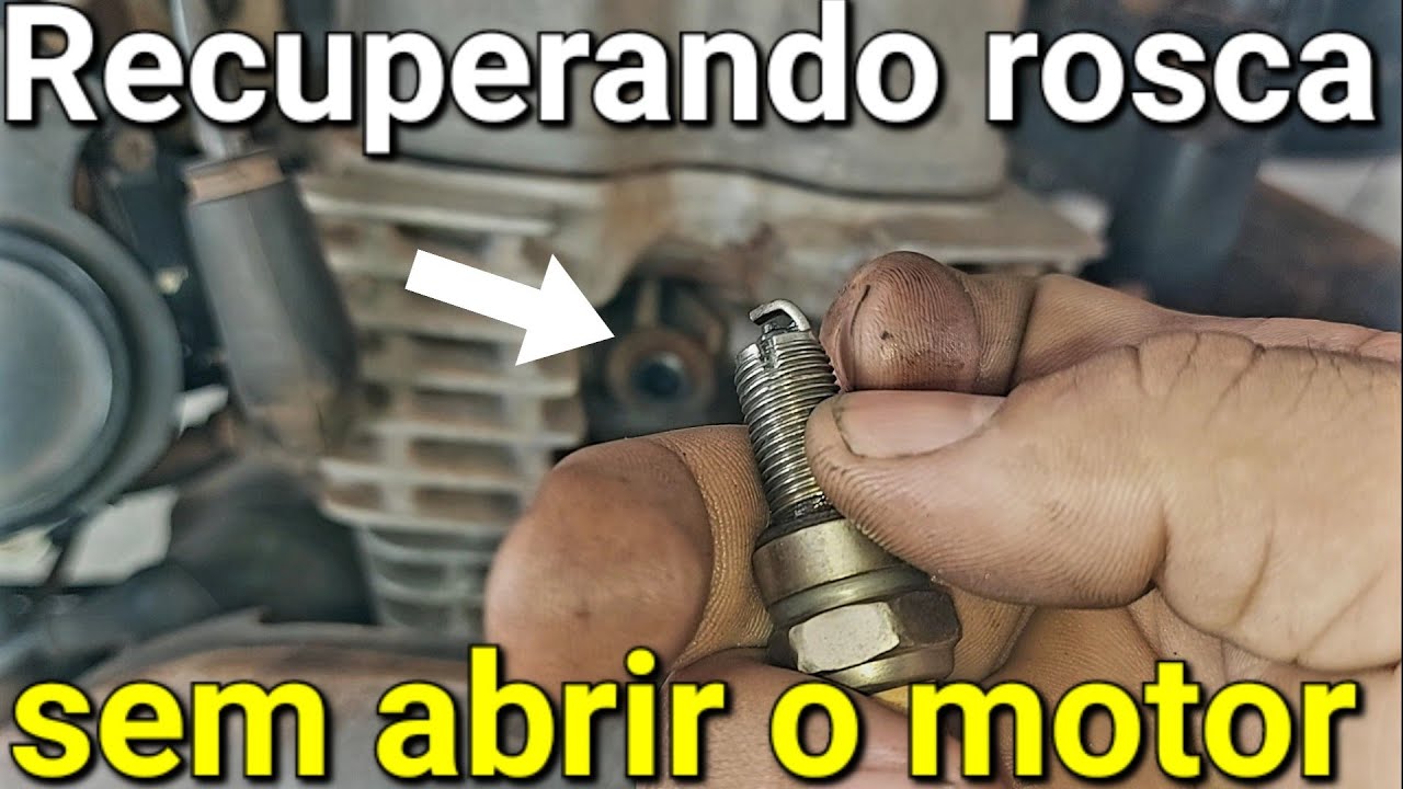 Espanou rosca da vela no motor não se desespere tem jeito sem precisar abrir motor