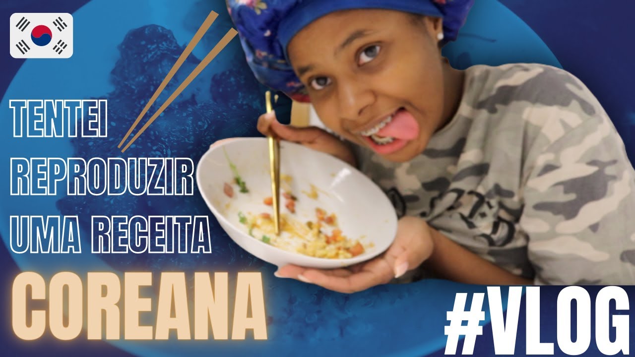 VLOG: ESTOU VICIADA EM UMA RECEITA COREANA | #ORANGECHICKENRECIPE