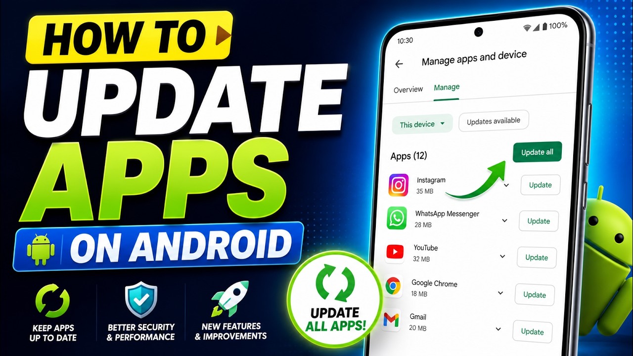 How to update apps in Android
