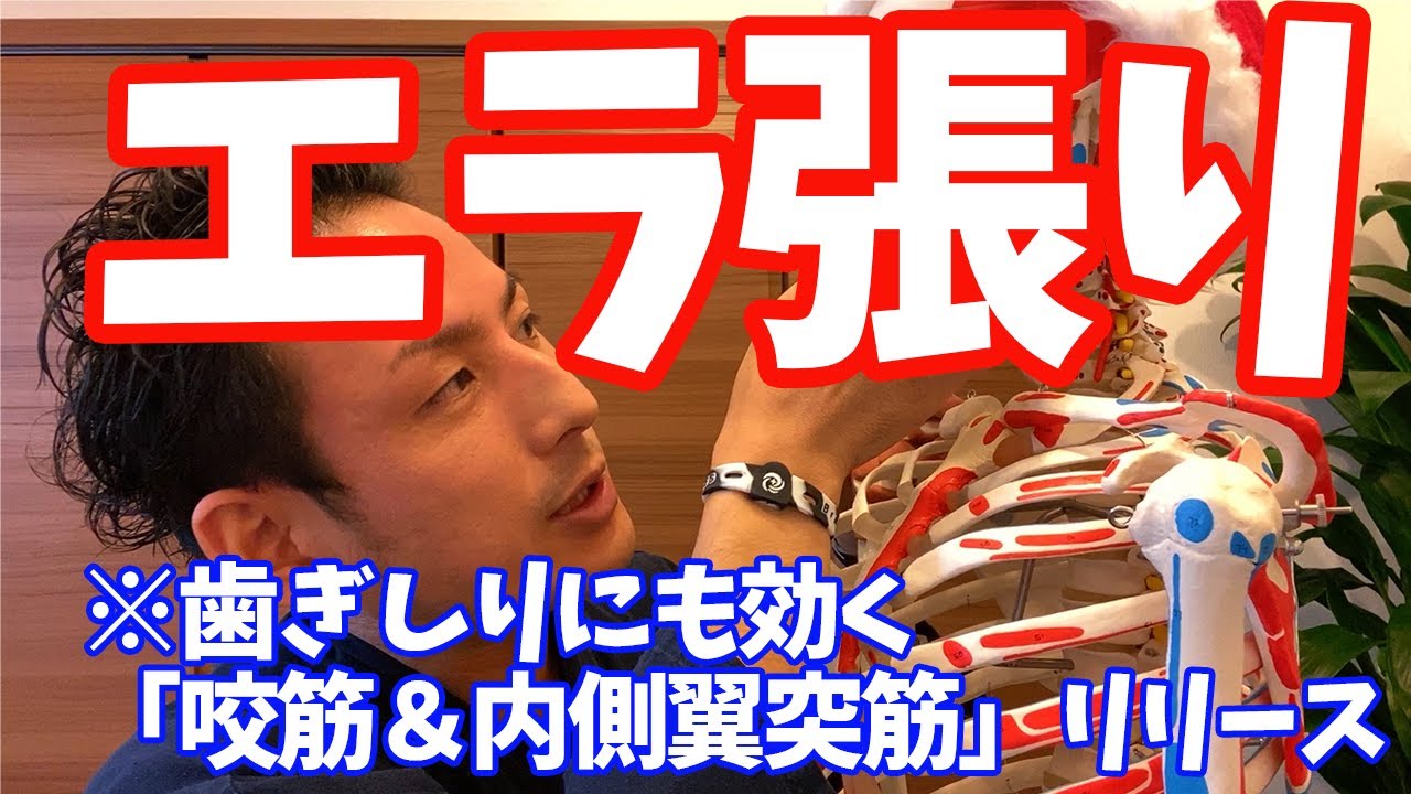 ガチガチの【エラ張り】【歯ぎしり】に効く、「咬筋＆内側翼突筋」リリース【大分市 腰痛治療家 GENRYU ( 安部元隆 )】