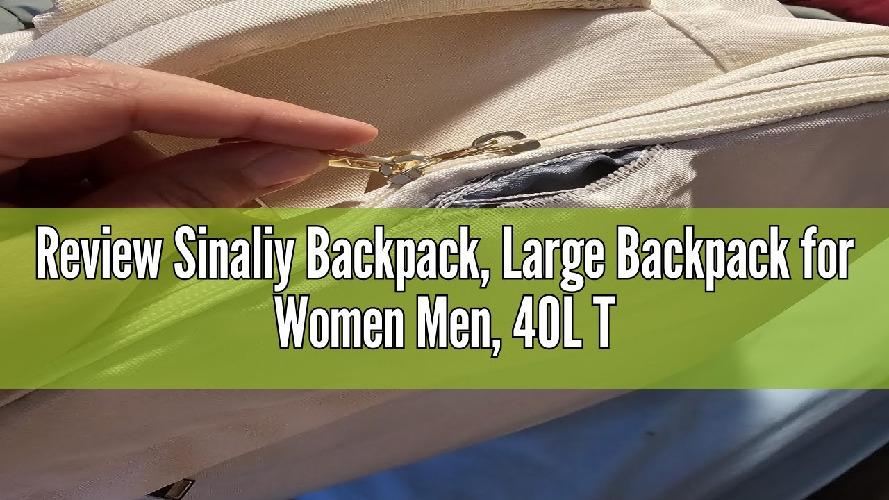 Review Sinaliy Backpack, Large Backpack for Women Men, 40L Travel Backpack, Personal Item Backpack,