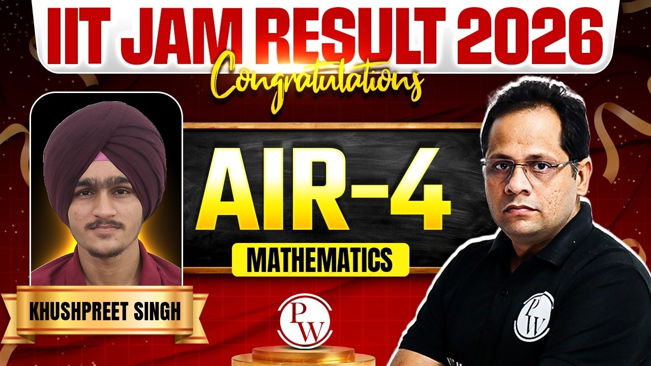 IIT JAM 2026 AIR 4 Mathematics Topper Talk🔥 | Khushpreet Singh Interview + Strategy 🚀