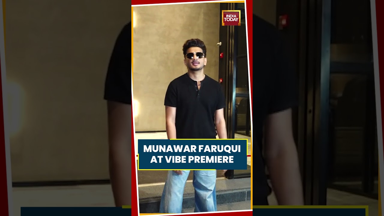 Munawar Faruqui Attends Vibe Premiere In Mumbai, Makes Appearance At Special Film Screening
