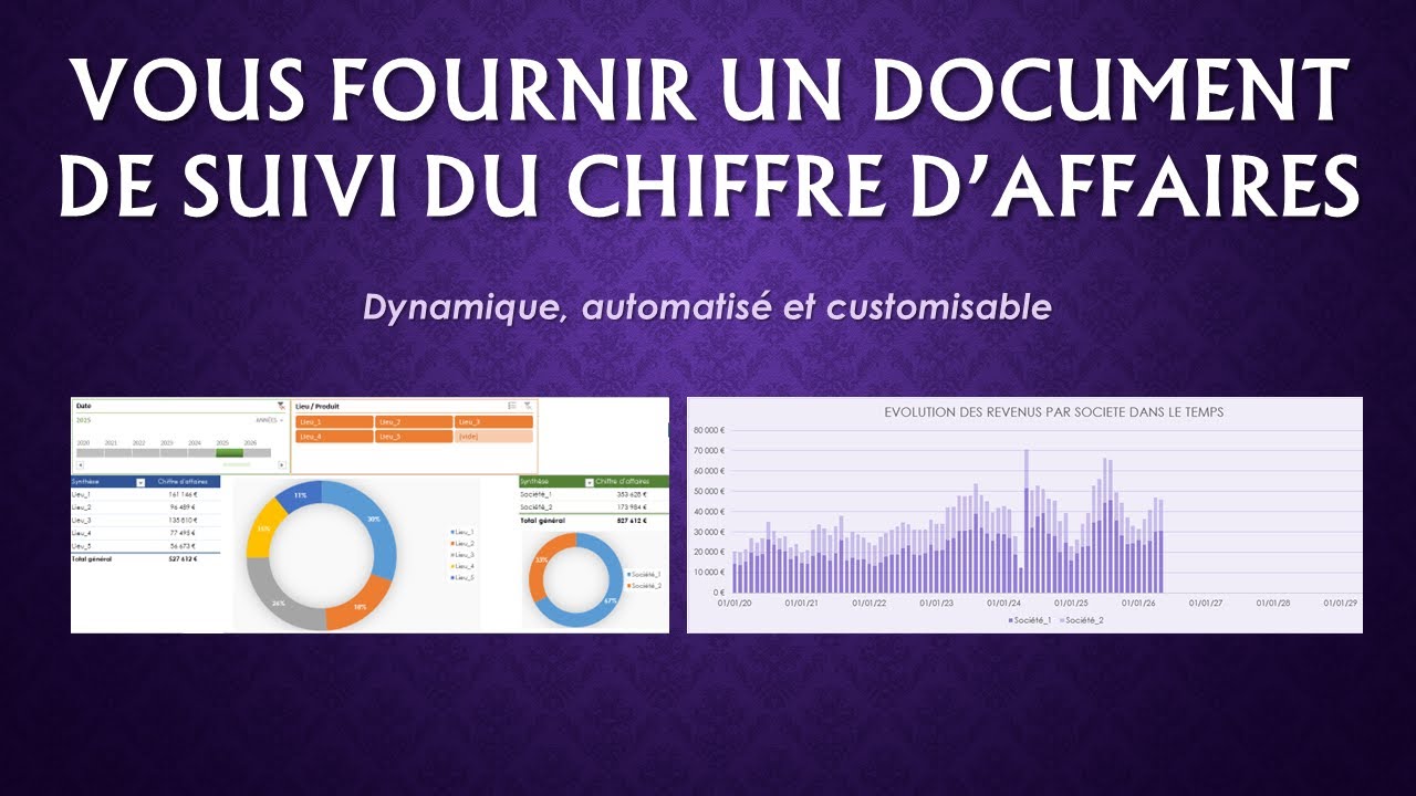 Excel - Suivi du chiffre d'affaires : CRM
