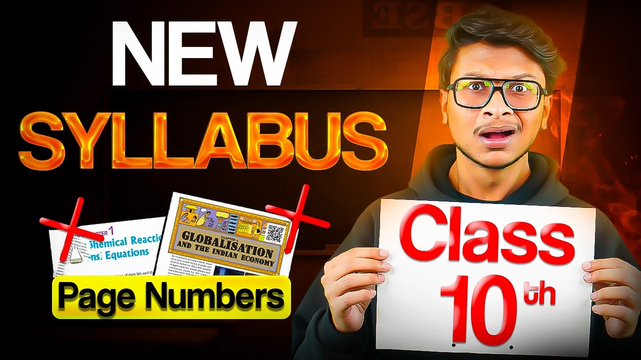 Class 10 new syllabus: mark DELETED PAGE numbers (New NCERT)⚠️