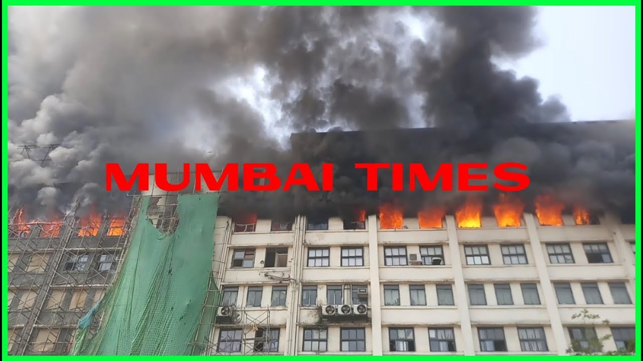 Major fire reported at GST bhavan, Mazegaon in Central Mumbai.