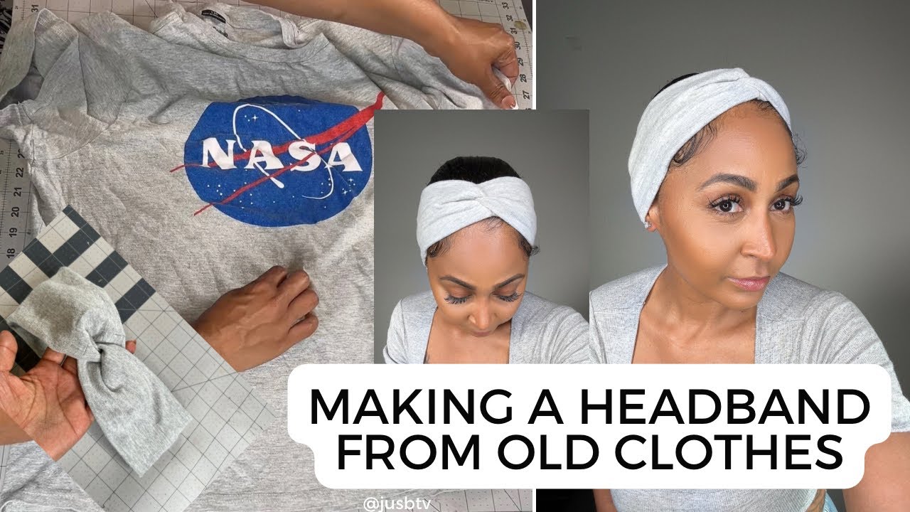How to Make a Headband Using an Old T-Shirt | Upcycling DIY Project