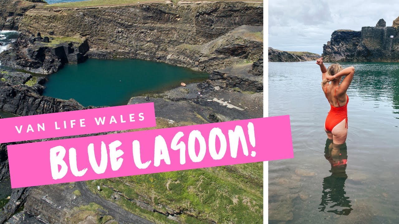 WILD SWIMMING AT THE BLUE LAGOON  WALES - Van Life