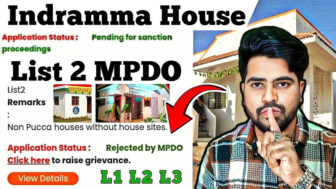 List 2 MPDO Rejected by MPDO pending for sanction proceeding indiramma Indlu