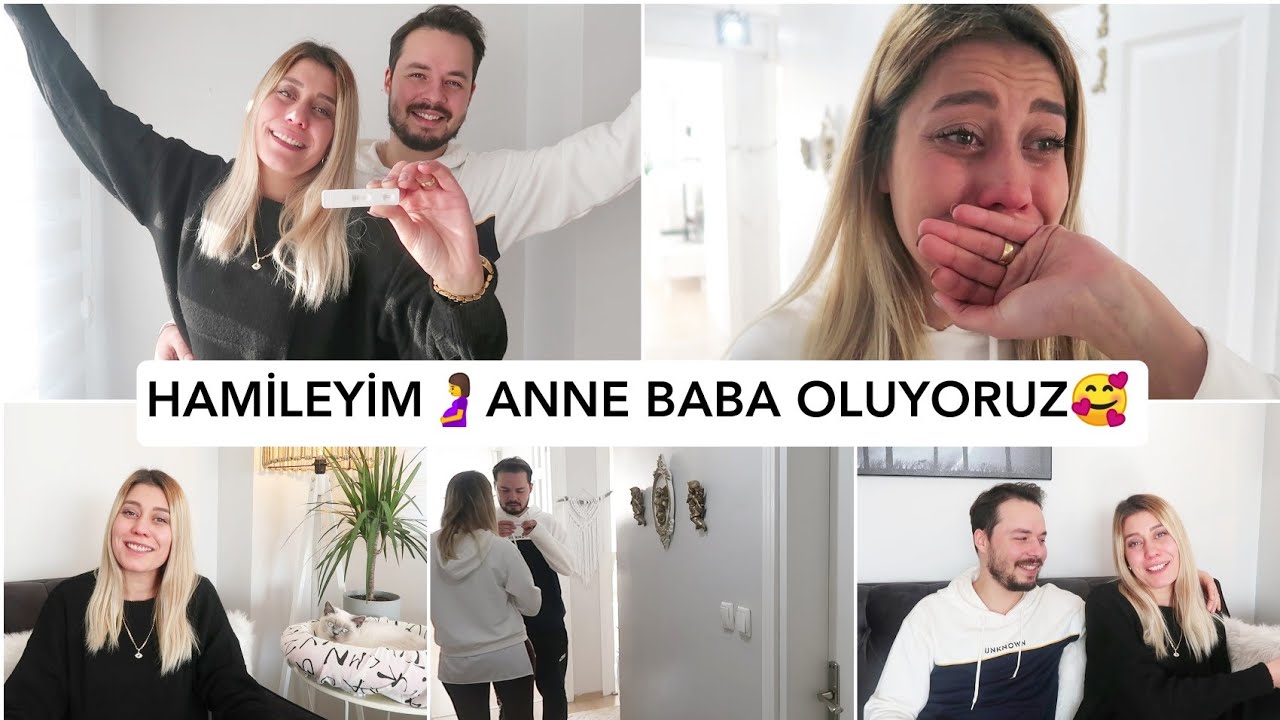 HAMİLEYİM🤰ANNE OLUYORUM🥰NASIL ÖĞRENDİM EŞİME NASIL SÖYLEDİM⁉️AİLELERİMİZİN TEPKİSİ