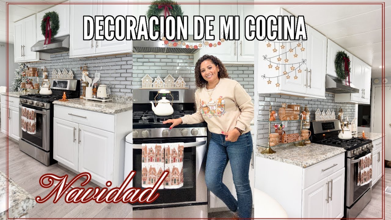 DECORACION NAVIDEÑA 🌲DECORACION DE MI COCINA ESTA NAVIDAD 🌲IDEAS PARA DECORAR LA COCINA