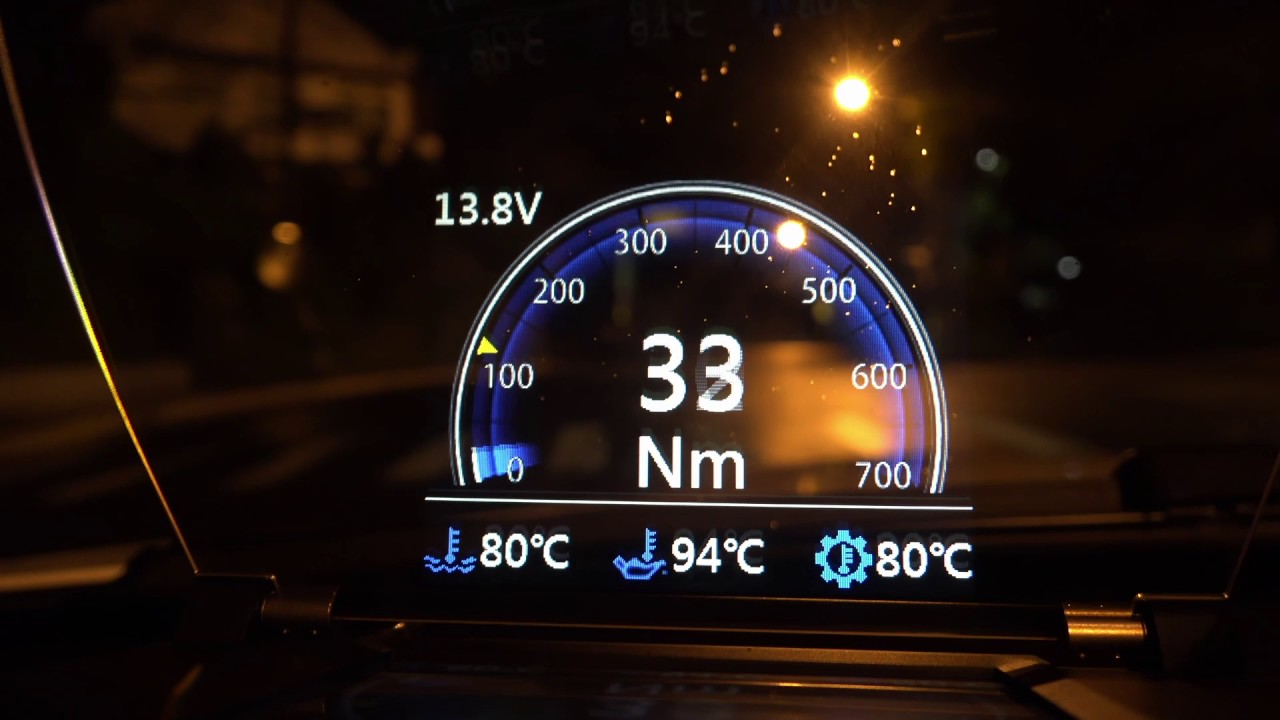 最新型！ヘッドアップディスプレイ（VEGA-HUD）