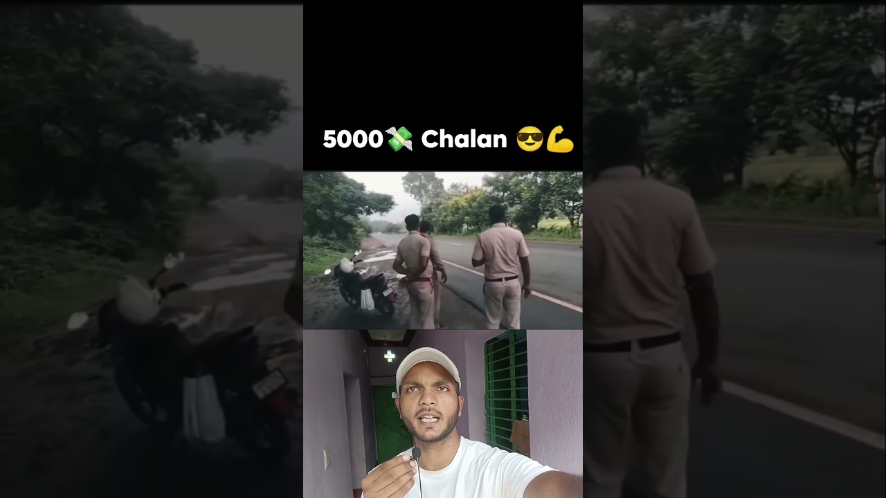 ₹5000 चालान काटने से पहले भी सोचेगी! 😂🏍️ #Shorts #BikeRider #BikeLife #Funny #police