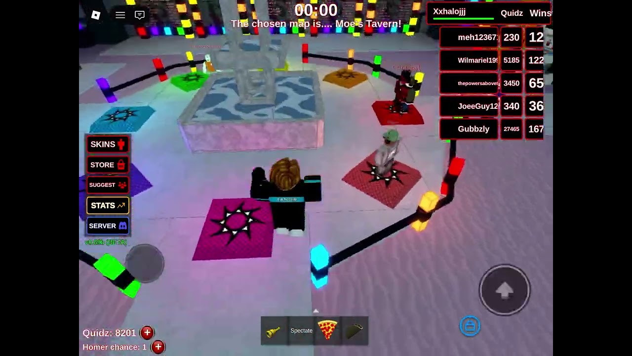 Playing YOUVS HOMER ROBLOX
