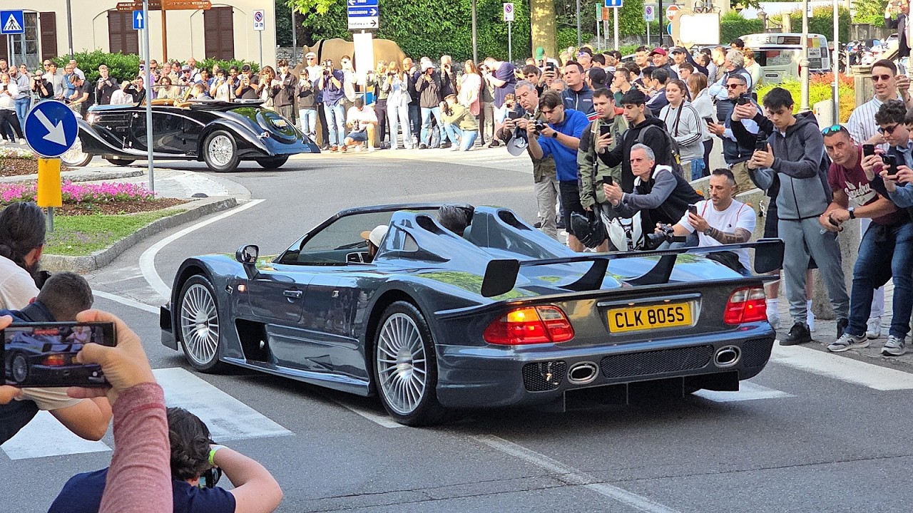 MOST EXPENSIVE CAR PARADE IN THE WORLD Concorso d'Eleganza Villa d'Este CLK GTR, MC12,F1 GTR,F50,F40