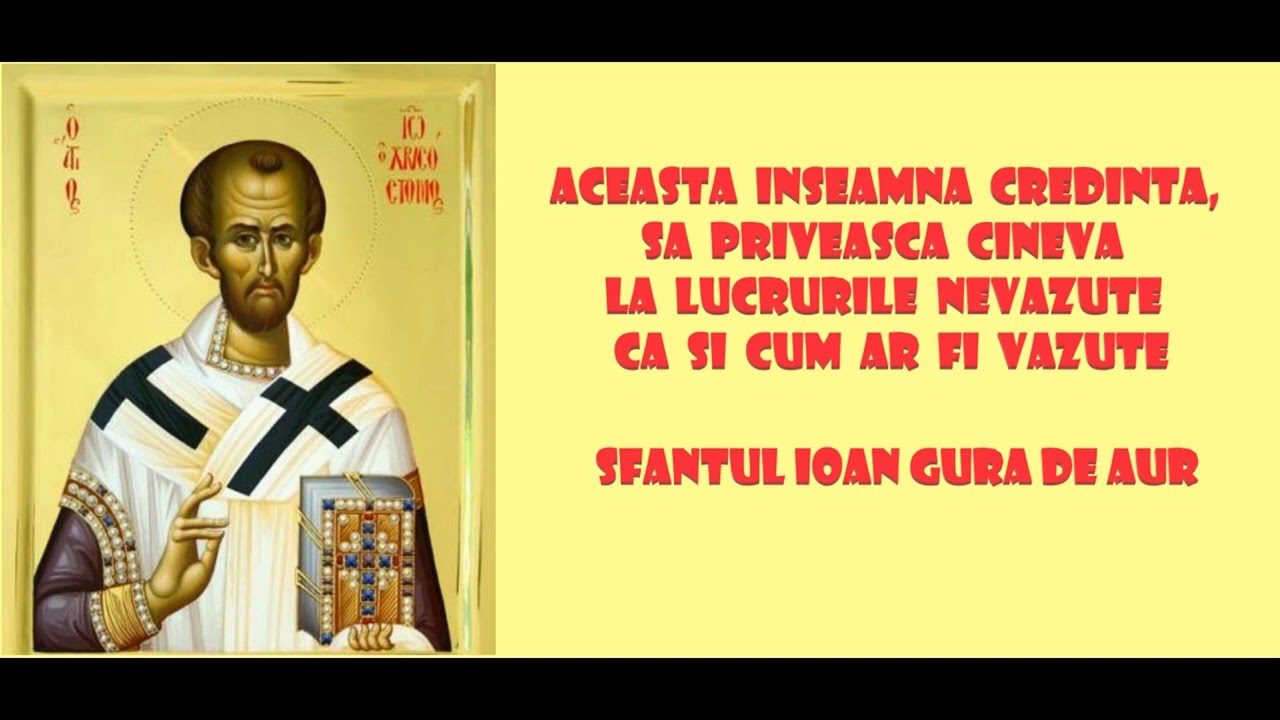 Aceasta inseamna credinta, sa priveasca cineva la lucrurile nevazute ca si cum ar fi vazute