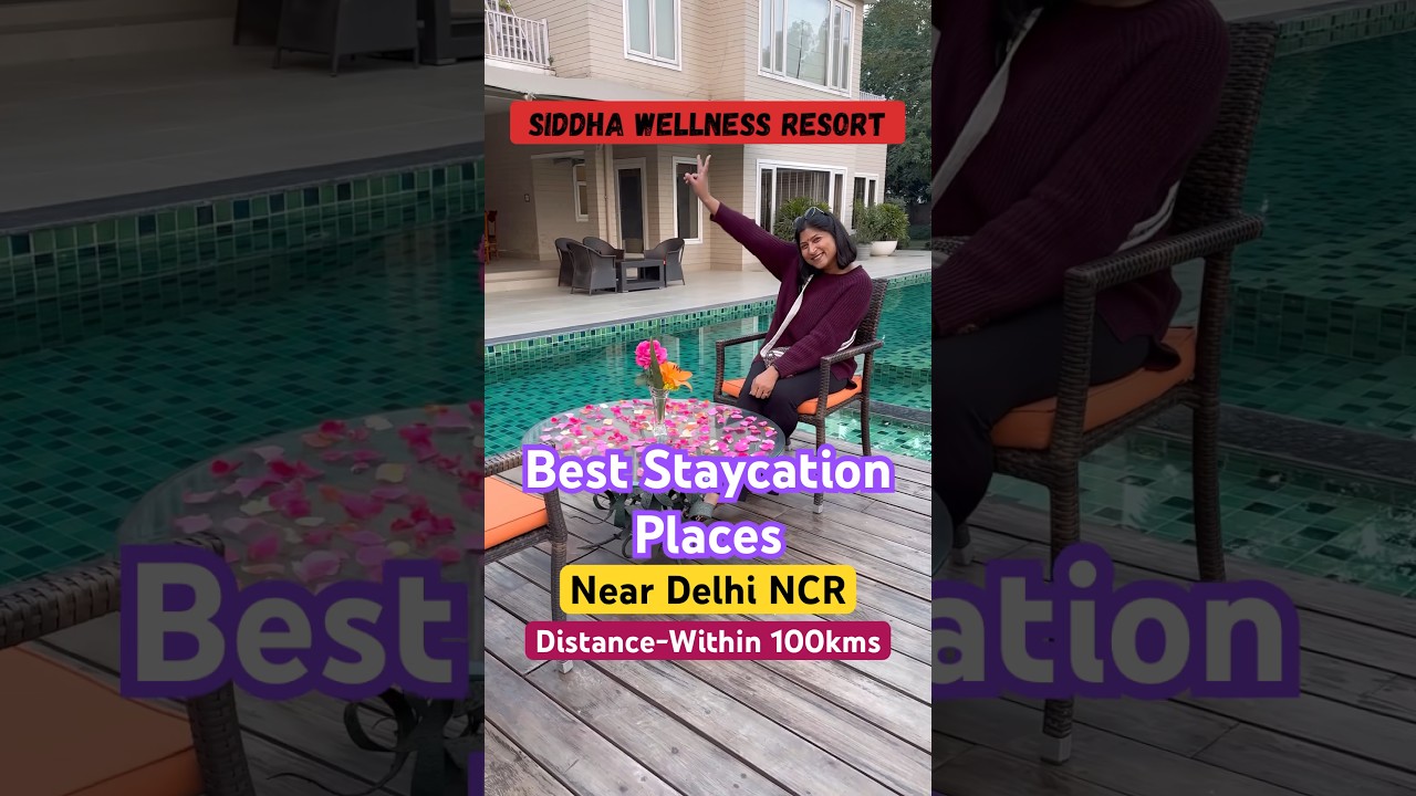 Delhi NCR's Best Staycation Places within 100kms #youtubeshorts #explore #staycation #couple #mini