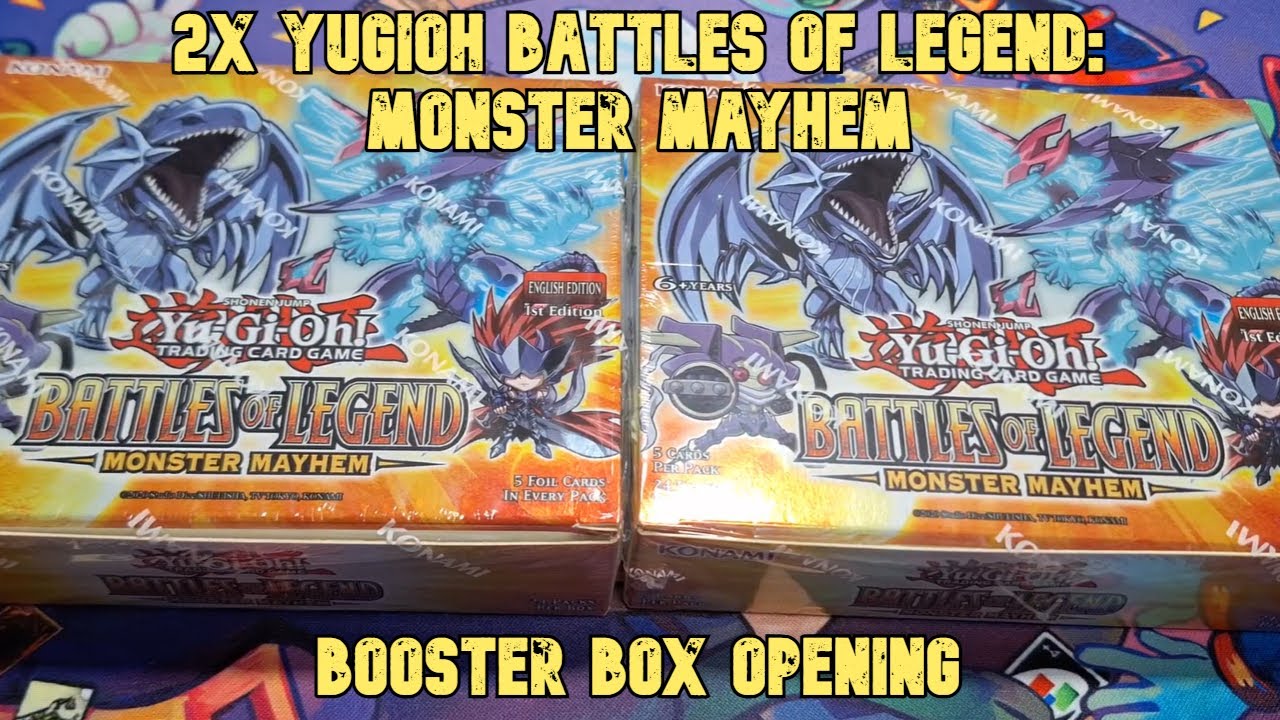 2x Yugioh Battles of Legend Monster Mayhem Booster Box Opening - It's Finally Here!