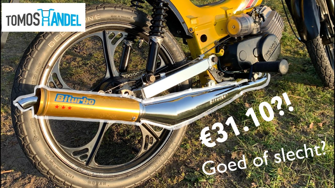 Tomos Biturbo uitlaat review - Beste uitlaat voor de prijs? | Two Stroke Rider