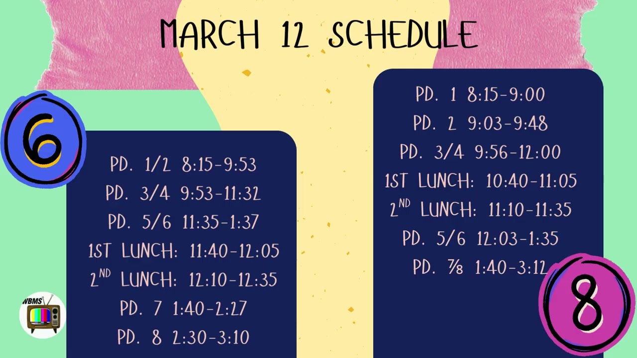 Announcements March 9, 2026