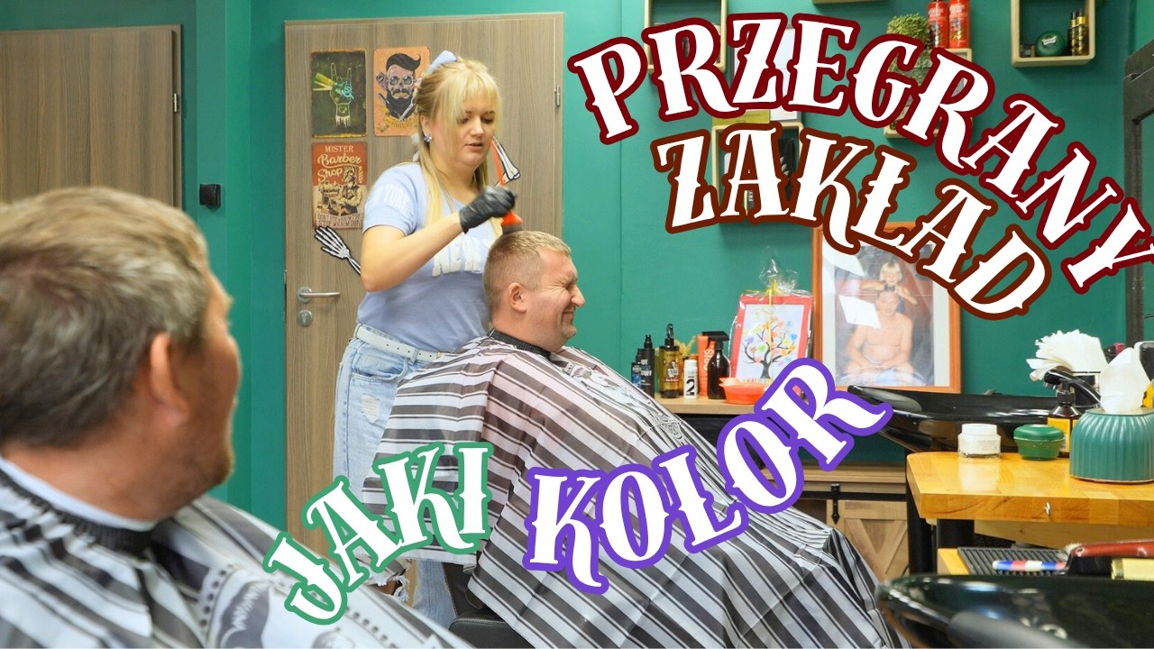 Jarek przegrał zakład z jaka fryzura wyjdzie od Barbera bo Andrzej 10lat młodziej Rolnicy z Podlasia