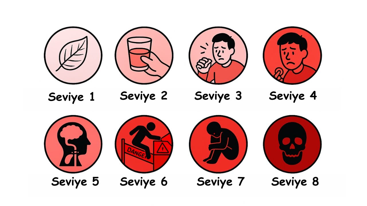 7 Dakikada T&Uuml;M Bağımlılık Seviyelerini Anlatıyorum