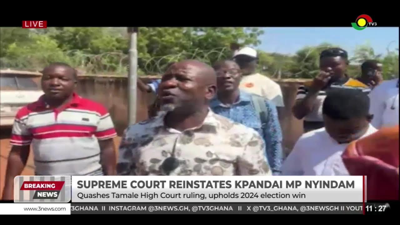 LIVE: Supreme Court Reinstates Kpandai MP Nyindam || 28-01-2026