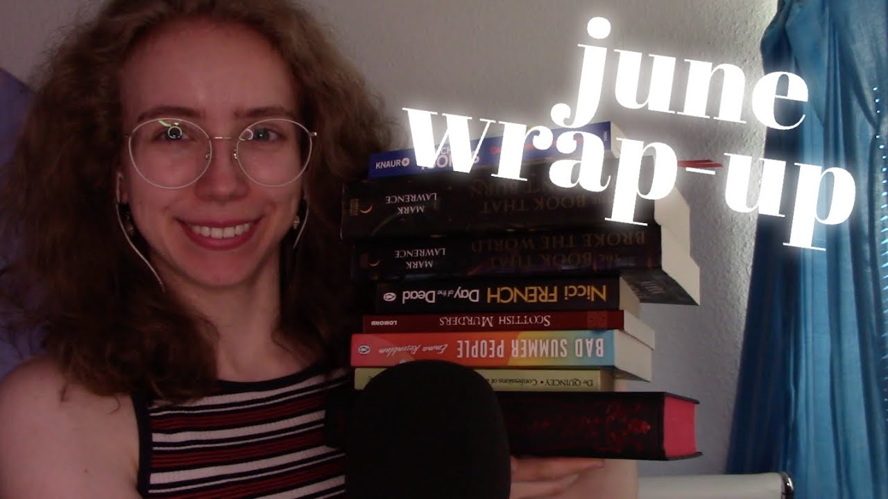 [ASMR] The 11 BOOKS I read in June 📚 Monthly Reading Wrap-Up (whispering, tracing, book triggers, …)