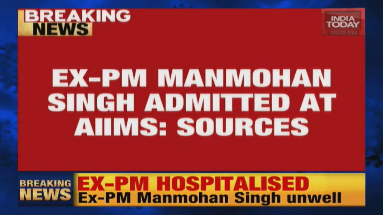 Former PM Manmohan Singh Admitted To AIIMS' Cardio-thoracic Ward