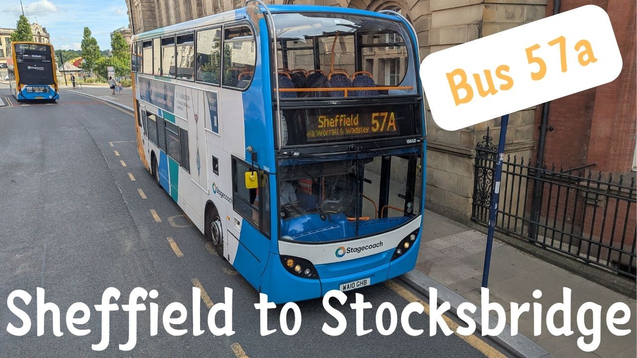 Riding on the tram line | Bus 57a Sheffield to Stocksbridge | June 2026