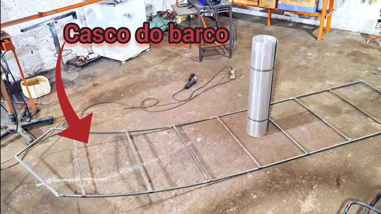 Barco artesanal ferro e alumínio(parte1).