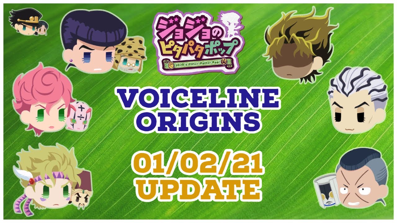 Jojo Pitter Patter Pop - Voiceline Origins January 2021 Update